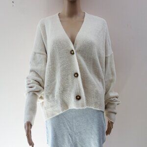 Urban Outfitter Oversized Fuzzy Soft Cream Cardigans (M) NWOT!